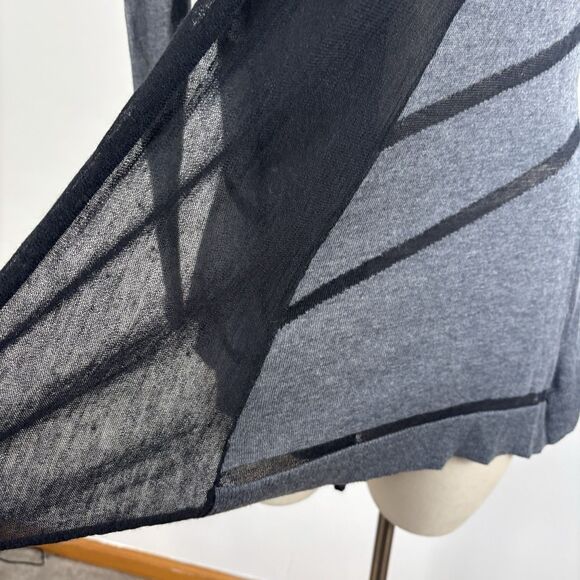 Fate Womens XS Black Upson Stitchfix Draped Open Front Cardigan Light Sweater - Picture 2 of 8